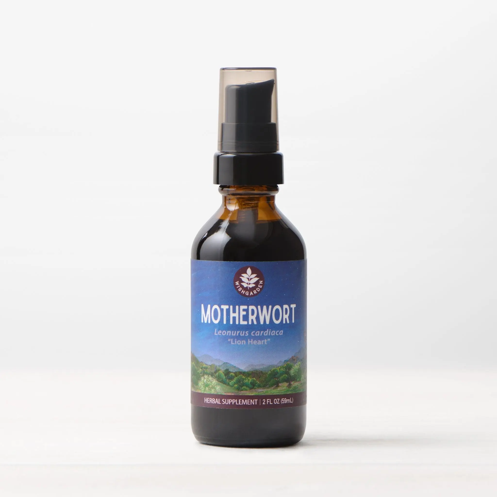 WishGarden Motherwort Herbal Supplement - Supports Heart Health & Hormone Balance - Gluten-Free Vegan - 2oz Pump Top Bottle - Fitness, Healthcare