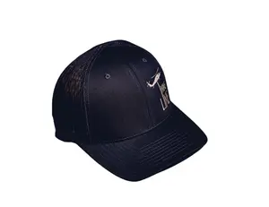 Nine Line Navy Snapback Dropline Hat - Adjustable Trucker Baseball Cap with Mesh - Embroidered American Flag and Dropline Logo - Unisex Tactical Hat Sports Outdoors