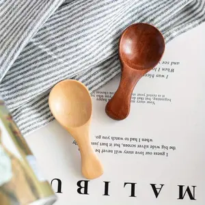 Wooden Spoon Set, 1 Count Tea Spoon, Dessert Spoon, Kitchen Measuring Spoon, Solid Wood Spoon, Kitchen Utensils, Kitchenware