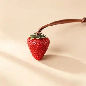 Viral Cute Strawberry Bag Charm – Must-Have Glitter Fruit Keychain for Kids, Teens & Adults | Perfect Gift Idea