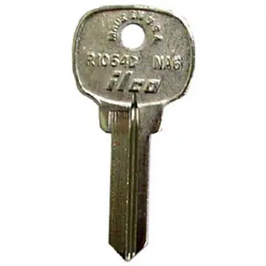 212 MAIN Metal Key Blank, Kaba NA6-R1064D Old Head Design, 5-Pin for National Lockset, Pack of 10