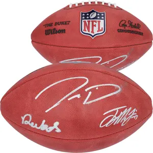 Jayden Daniels, Terry McLaurin, and Deebo Samuel Autographed Duke Full Color Football - Fanatics Authentic Certified