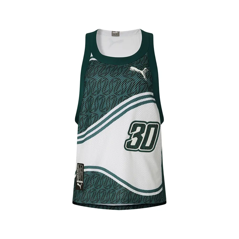 PUMA Womens Stewie Crew Neck Replica Jersey Casual - Green, White