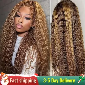 ISEE Wear Go Deep Wave Middle-Long Highlight Brown 180% Density Pre Cut 4*6 Lace Closure Wig Beginner Friendly Gift for Girlfriend/Wife/Family #Dealsforyoudays#TikTokShopHolidayHaul