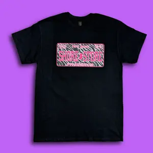 Shore Store Zebra Print License Plate Tee - Unisex Funny Graphic T-Shirt