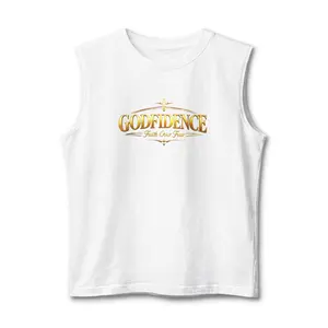 Godfidence Tank Top Faith Over Fear Christian Sleeveless Shirt Gym Summer Unisex Gift