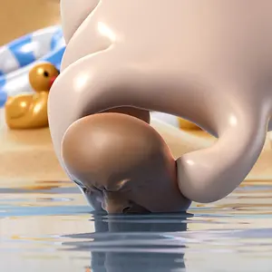 Funny Yawning Face Water Spray Toy, Prank Water Shooter Game Toy, Portable Pocket Toy for Travel, Party, Kids and Friends