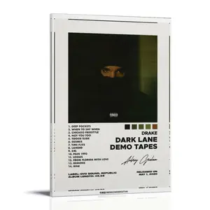 Dark-lane Demo Tapes Poster Posters Music Album Cover Posters Canvas Wall Art High-Resolution Vintage Band & Artist Prints for Room