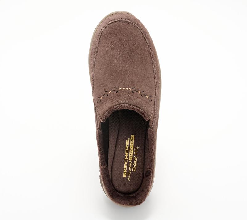 Skechers Easy Going Water-Repellent Studded Suede Clogs