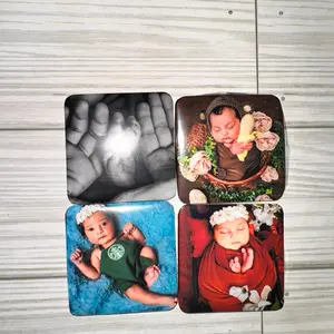 Set of 9 custom photo magnets decorative refrigerator