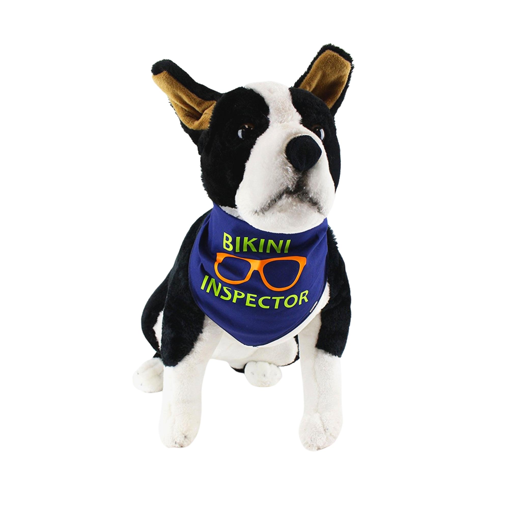 Midlee Bikini Inspector Dog Bandana - Funny Summer Beach & Pool Accessory with Sunglasses Design for Small & Large Dogs Midlee Bikini Inspector Dog Bandana - Funny Summer Beach & Pool Accessory with Sunglasses Design for Small & Large Dogs