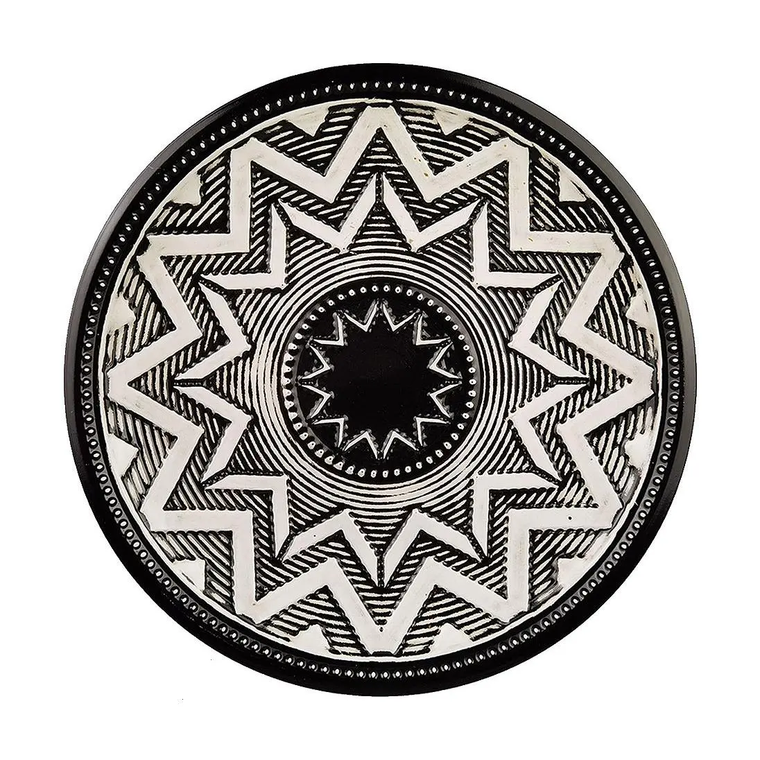 Young's Metal Black/White Wall Decor