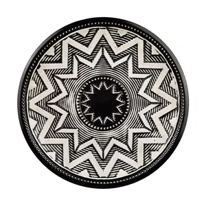 Young's Metal Black/White Wall Decor
