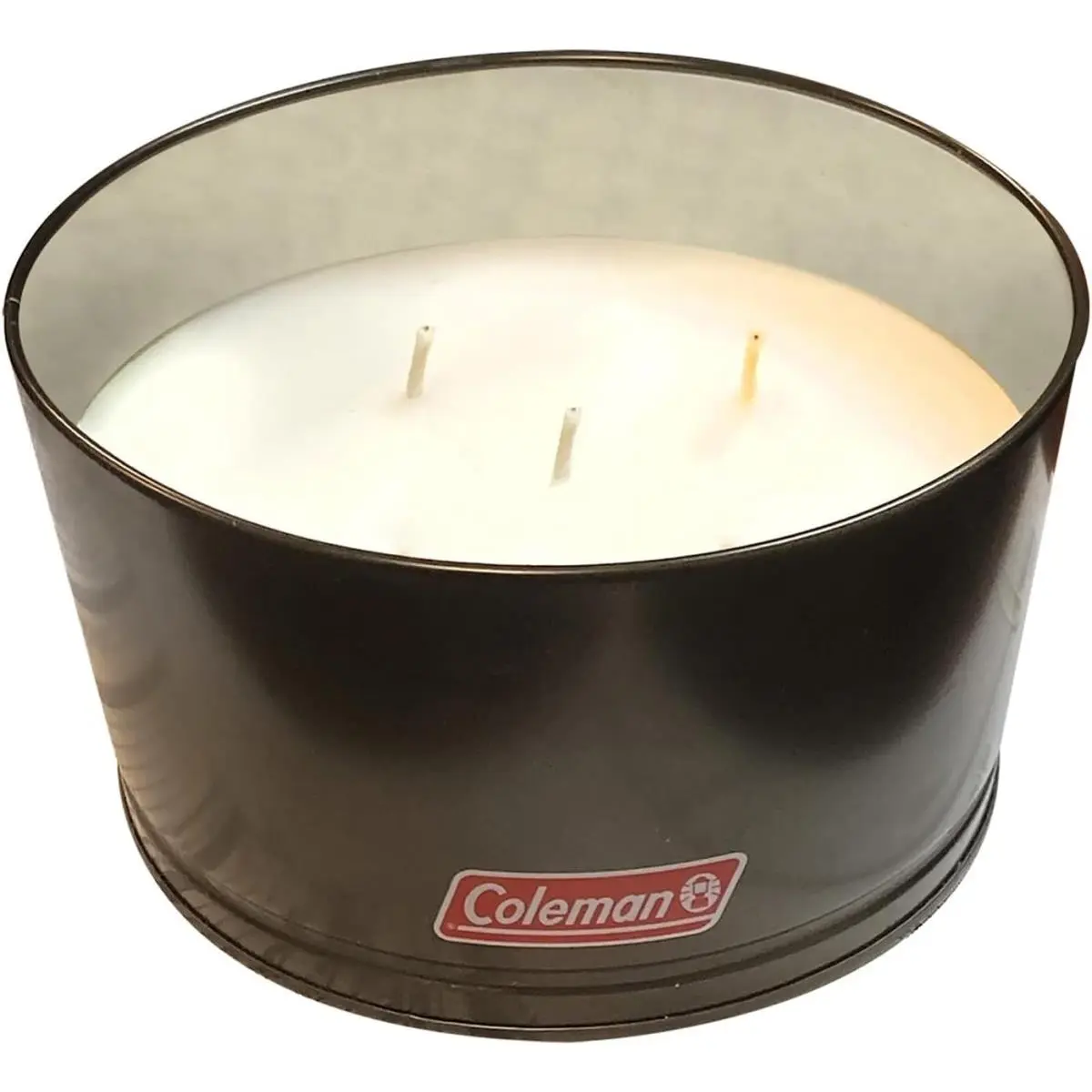 212 MAIN Pro-Cut 2024 WPC Coleman Citronella Triple Wick Brushed Tin Candle - Black, Large Size, Home Decor, Outdoor Use, Scented Home Fragrance, Long Burn Citronella Candles, Decoration