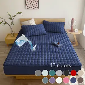 1 Piece Waterproof Mattress Protector Set – Includes Fitted Sheet & Quilted Mattress Cover with Deep Pocket, Soft, Noiseless, Breathable, Stain-Resistant, Machine Washable, with Pillowcases for Bedroom, Guest Room, Dorm, Kids, Pets, Elderly, Hotels