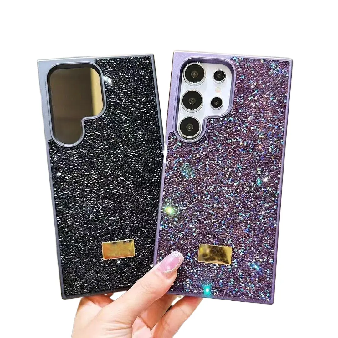 For Samsung Galaxy S25 S24 S23 Ultra Plus Full Protection Luxury Flashing Swan Phone Case Shockproof and Anti Drop Back Cover