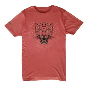 Menswear Casual Short-Sleeve Round Neck Top - ARA-WAK Otorongo 100% Organic Peruvian Pima Cotton Men's Crew Neck Tops