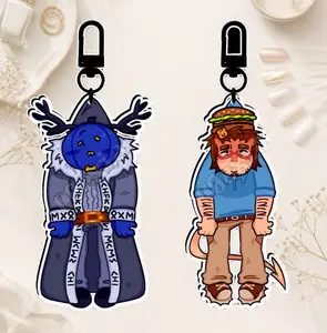 FORSAKEN Dangle Keychains - Dusekkar, 007n7, Shedletsky, Bluudud, 1x1x1x1, Mafioso, Two Time, Chance, Taph, Mrdoombringer, Etc – Gamer Charms, Kawaii Bag Accessory, Cool Collectible Gift for Fans, Aesthetic Merch for Players