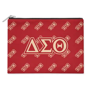 BBGreek – Delta Sigma Theta – Flat Makeup Pouch –  Official Vendor