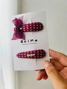 Y2K Bow Hair Clip, Handmade Fabric Barrette, Vintage Butterfly Knot Design, Cute All-Season Headpiece for Girls & Teens