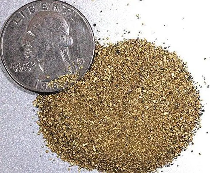 Alaskan Yukon Gold Rush Nuggets #50 Mesh 1/4Troy Oz 7.75 Grams Super Fine Gold