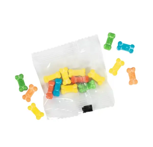 1 1/2" 1 lb. Bone-Shaped Halloween Hard Candy Fun Packs - 59 Pc.