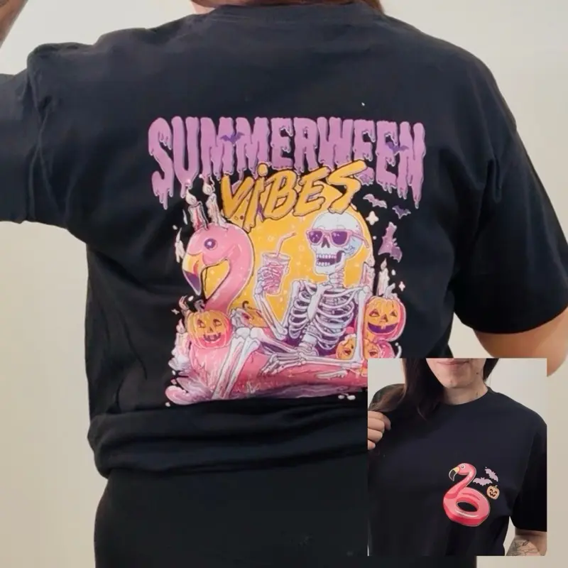 SummerWeen Skeleton Halloween Summer Top SummerWeen Skeleton Halloween Summer Top