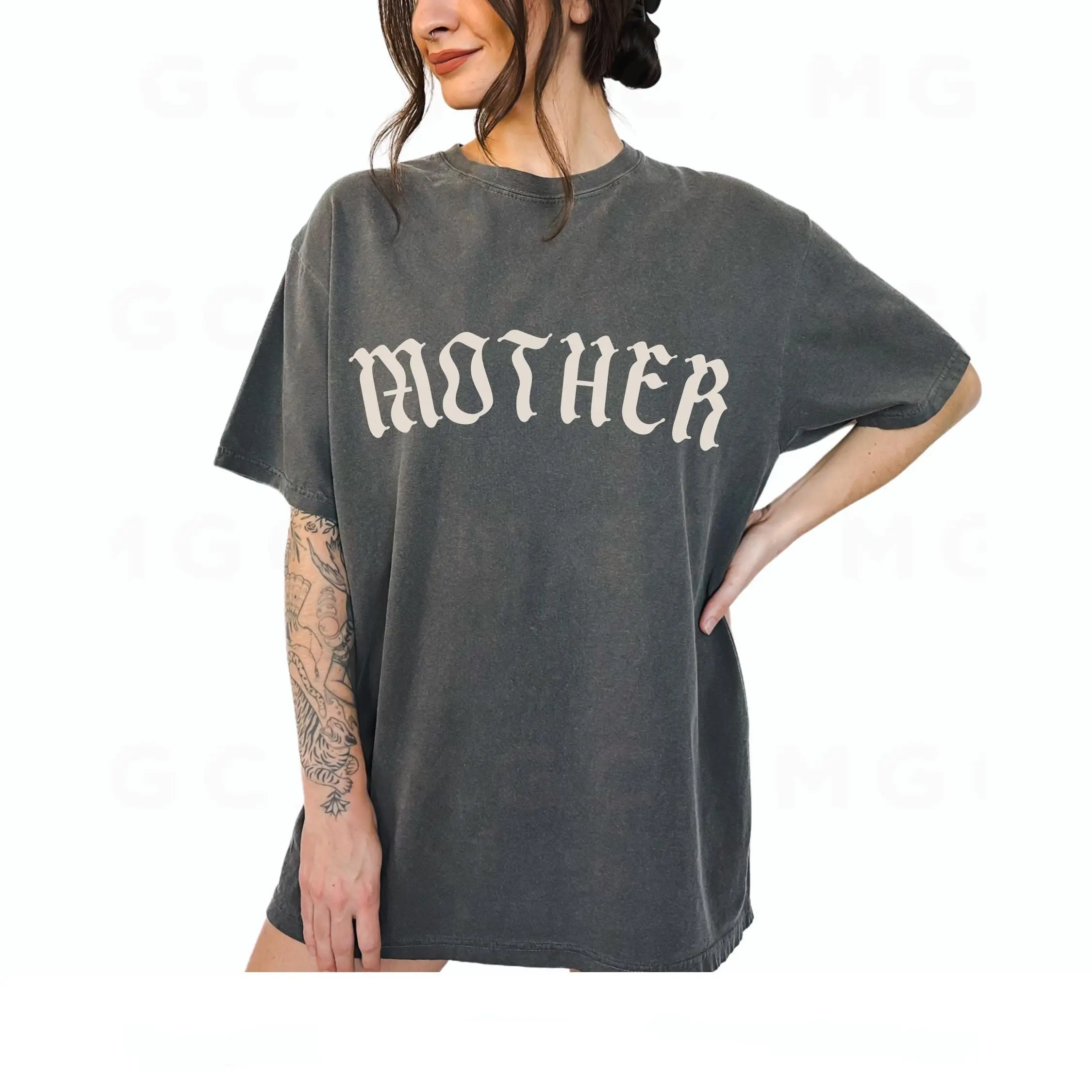 Graphic Tee - Mother Gothic tshirt, trendy alternative metal core tee, old english mother tshirt, oversized mom tee, goth mom,More Color Options (Coffee, Red, Green, Blue, Purple) gen shirt school camo shirt comfy