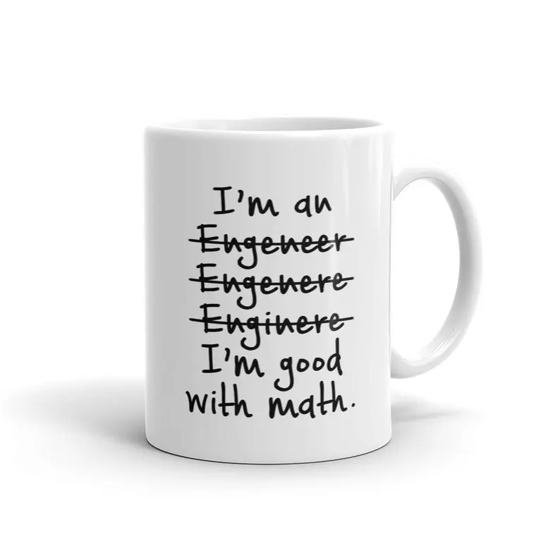 Funny Engineer Mug Engineering Mug. Funny Math Mug. Science Mug gift for dad best Birthday gift for Dad Mug for Engineer Gift Idea