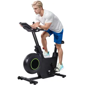 Exercise Bike for Home Use Stationary Cycling Bike with Shuttle Smart Knob 300 LB Capacity Fitness Bike with App Sync LCD Display Comfortable Seat Cushion for Home Cardio Workout Full Body Fitness Training
