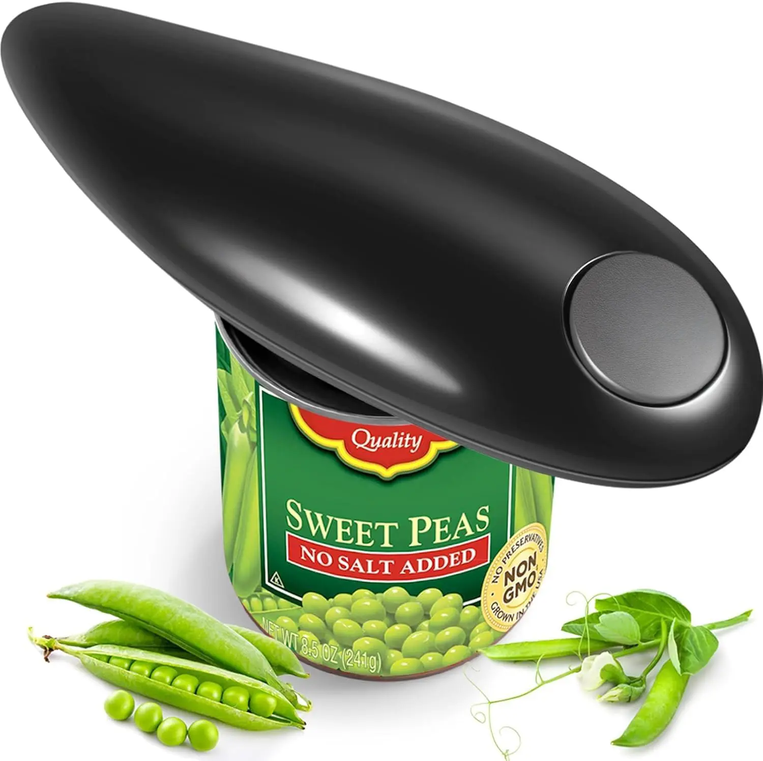 Electric Can Opener, Hands Free One Touch Automatic Can Openers Fit Different Can Sizes and Shape with No Sharp Edges for Kitchen, Kitchen Gadgets for Senior with Arthritis