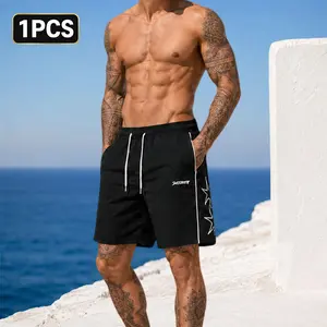 Trending on TikTok! Men’s star-pattern drawstring shorts for beach and everyday summer wear Quick-Dry Elastic Set Athletic