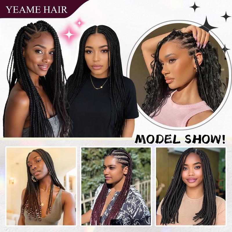 2 Pack Braiding Hair Pre Stretched 30 Inch Yaki Straight braided Premium Synthetic Crochet Twist Braids wig No Tangle Easy Install