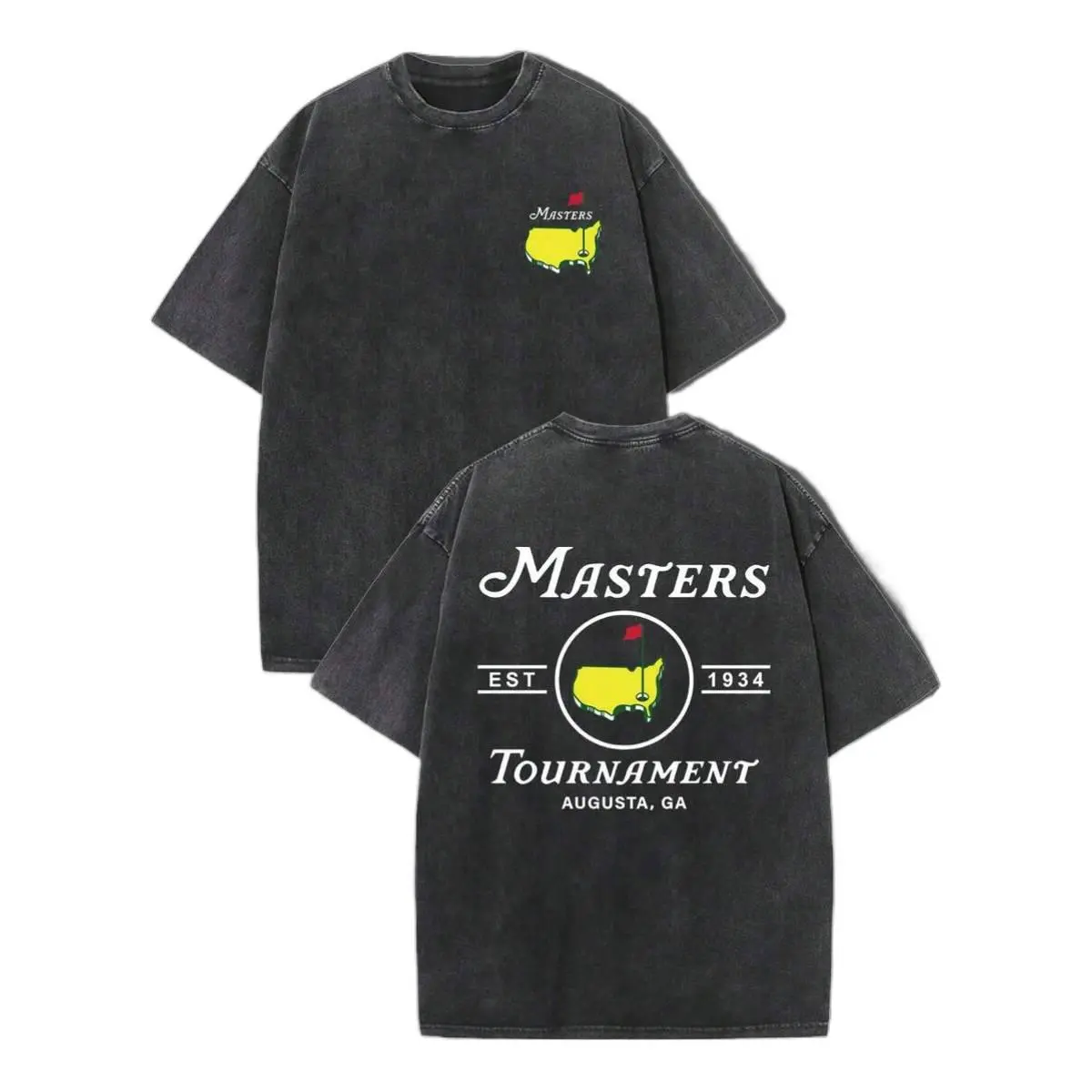 Masters T-Shirt, Retro Golf Graphic Tee, Summer Fashion Daily Casual Wear, Men's And Women's T-Shirts,Ball Sports T-Shirts, "THE MASTERS" Golf Pattern, The Ideal Choice For Golf Enthusiasts, Streetwear,Perfect Gifts