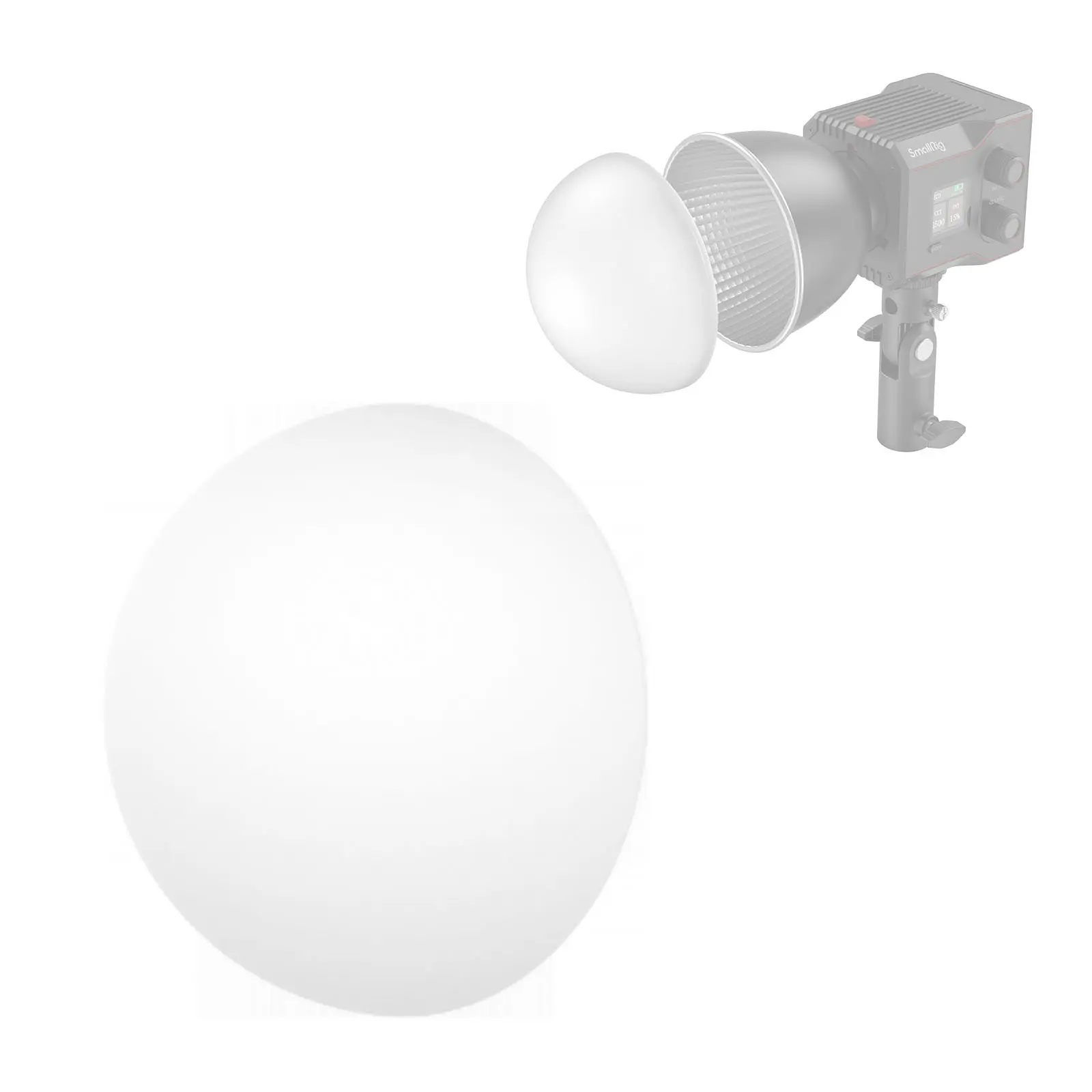 SMALLRIG Silicone Diffuser, COB Light Diffuser, Lighting Accessory for SmallRig RC 60B COB LED Video Light 4376- 4529