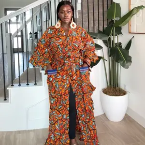 Anife Kimono - Women's Stylish Floral Print Robe for Comfortable Wear - Womenswear, Clothes