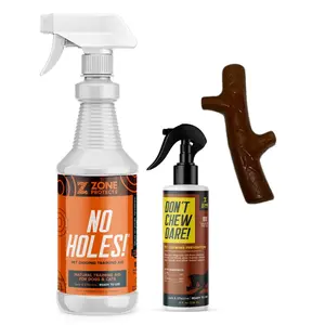 212 MAIN Zone Protect Chew Deterrent Bad Dog Bundle Pack - 32oz Bottle, 8oz Bottle, Chew Bone - Infused with Natural Oils to Prevent Damage
