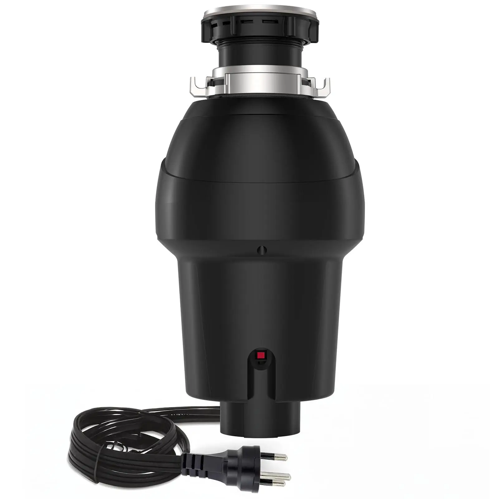 Garbage Disposal with Power Cord, Standard Series, 3/4HP Continuous Feed, Quiet Stainless Steel Grind, Black
