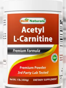 Best Naturals Acetyl L-Carnitine Premium Powder -1 LB -Gluten Free.
