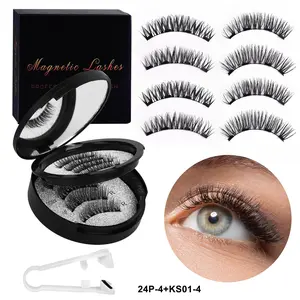 Magnetic Eyelash Kit, Natural False Lashes, Soft Magnetic Eyelashes, Waterproof Eyelashes Extension Kit, Reusable Wispy False Eyelashes, Makeup Tools, Cosmetic