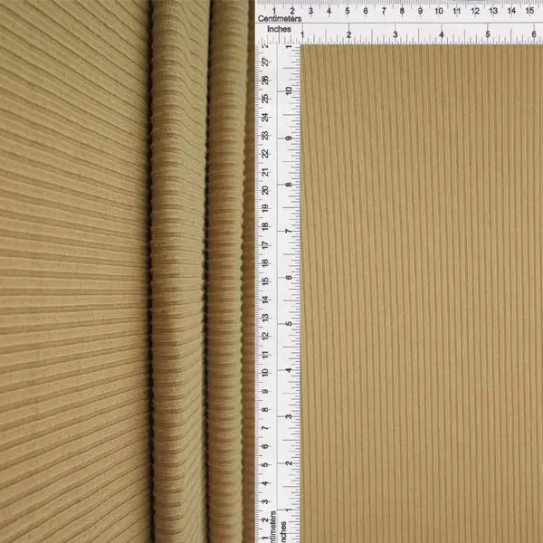 Rib Knit Dressmaking Fabric - Polyester-Spandex Blend, 58/60 in Wide, Sold by yard