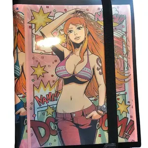 Fan-Made Nami Binder Anime Pirate Navigator Holds 360 Trading Cards Featuring Vibrant Nami Illustration