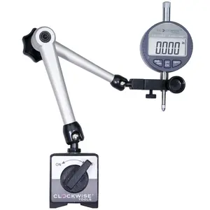Clockwise Tools 0-0.5"/12.7mm Digital Indicator and Magnetic Base