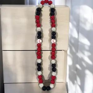 Fastball Red Necklace 16 in Unisex - Fashion Accessory