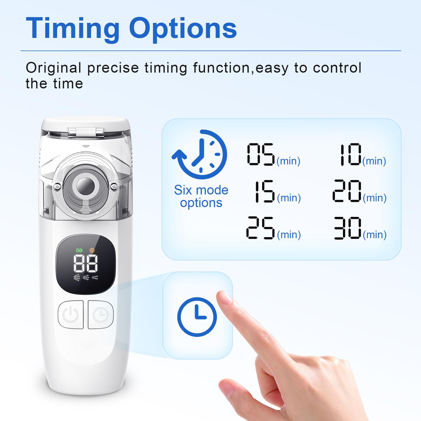 Nebulizer - Adult Portable Nebulizer, Children's Asthma Nebulizer, Rechargeable Handheld Mesh Nebulizer, Suitable for Travel And Home Use, Relieves Respiratory Problems, Portable Nebulizer, Home Nebulizer, Compact, Lightweight Nebulizer