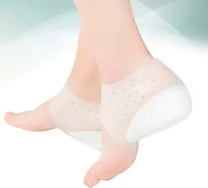 Free Express Inside Height Insoles Silicone Heel Pads Cover Silicone Shoes Pads Invisible Height Insoles Plantar Fasciitis Height Increase Heels Sleeve Arch Support (4.5cm)
