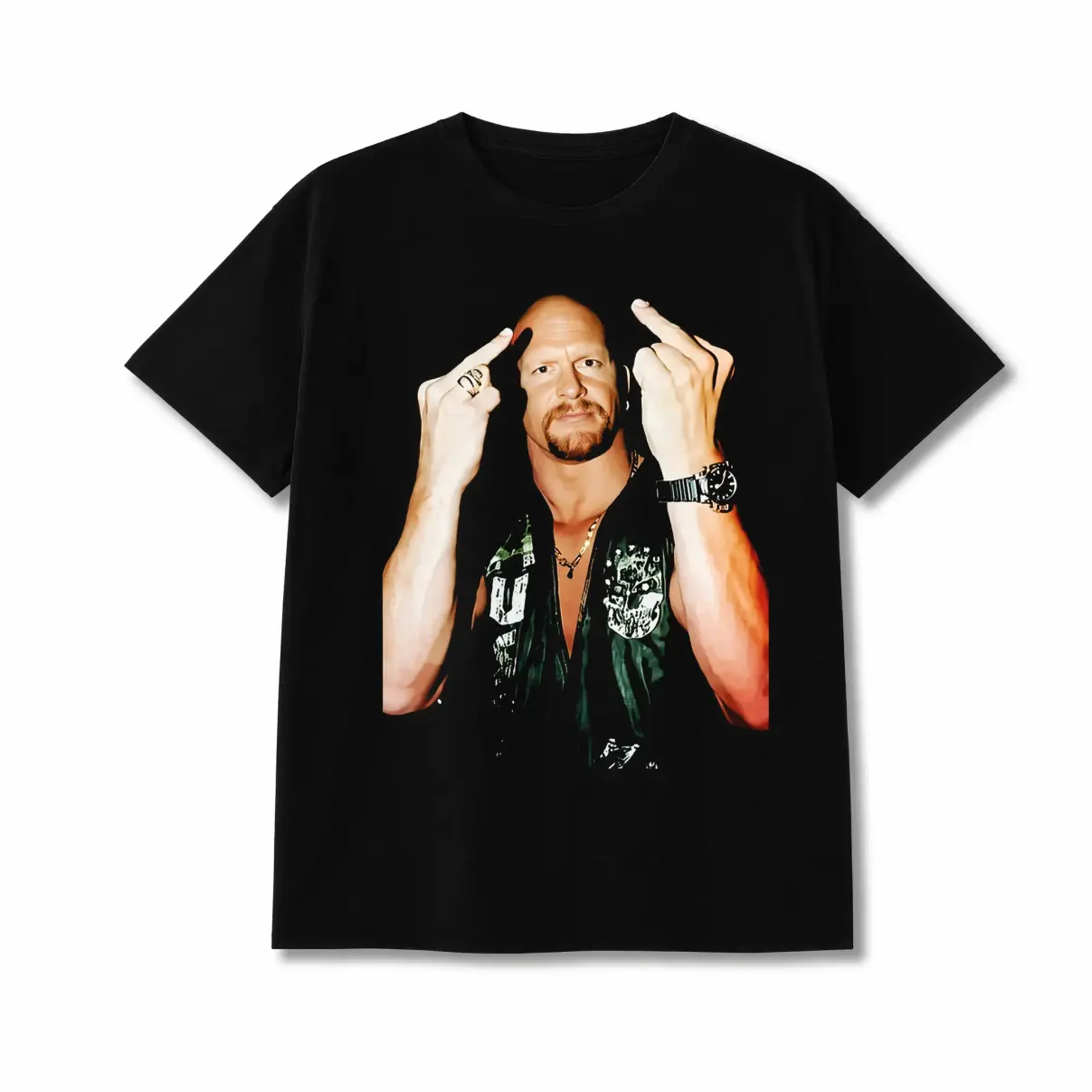 Premium 100% Cotton Unisex Retro Streetwear Graphic Tee | Heavyweight Alternative Rock Attitude T-Shirt | Classic Casual Heavy Duty Crewneck Short Sleeve, Loose Fit Men Women Daily Black Top
