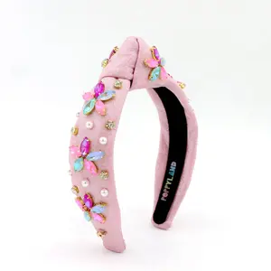 Poppyland Bejeweled Flower Headband