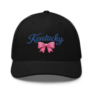 Kentucky Trucker Cap | Script & Bow Design | Classic Mesh Snapback