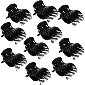 Hot Roller Clips -10PCS Hair Roller Clip - Hair Curler Claw Clip - Replacement Roller Clips for Women Girls Hair Section Styling